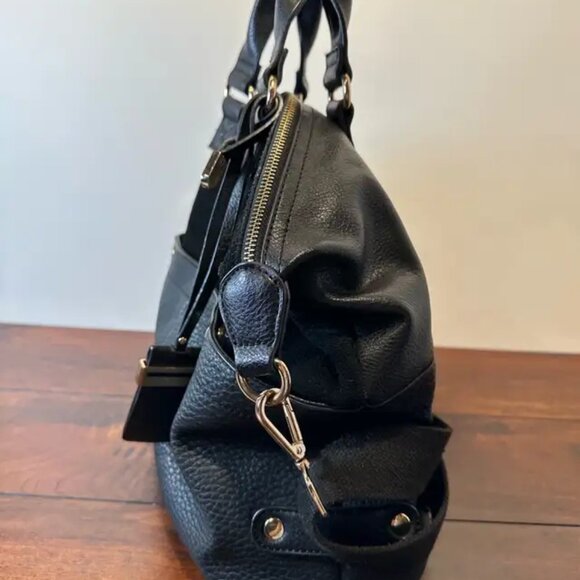 Moda Luxe London satchel in black vegan leather - Picture 4 of 5